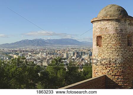 City Of Malaga, Andalucia, Spain View Large Photo Image Stock Image - City Of Malaga, Andalucia, Spain. Fotosearch