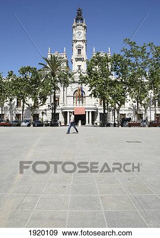 City Square In Front Of City Hall View Large Photo Image Stock Photo - City Square In Front Of City Hall. Fotosearch