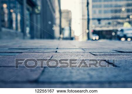 Stock Photo - City street from a surface angle; Connecticut, United States of America. Fotosearch