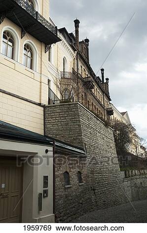 City Wall In Tallinn, Estonia View Large Photo Image Stock Photo - City Wall In Tallinn, Estonia. Fotosearch