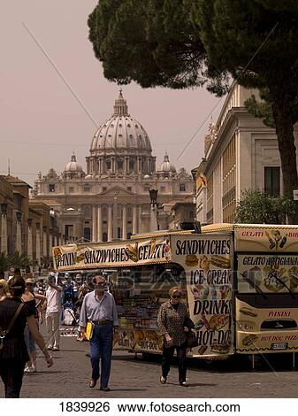 Stock Photograph - Citylife In Rome; Vatican, Rome, Italy. Fotosearch