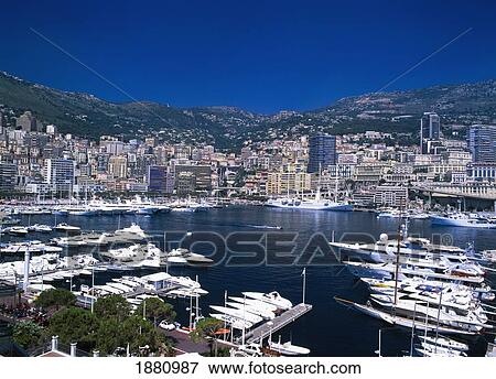 Cityscape Across Harbor, Elevated View View Large Photo Image Stock Photo - Cityscape Across Harbor, Elevated View. Fotosearch