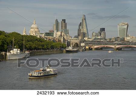 Cityscape across Waterloo Bridge; London, England View Large Photo Image Stock Image - Cityscape across Waterloo Bridge; London, England. Fotosearch