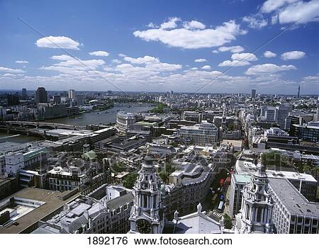 Cityscape From St. Paul's Cathedral View Large Photo Image Stock Photograph - Cityscape From St. Paul's Cathedral. Fotosearch