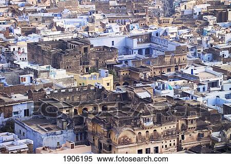 Stock Photography - Cityscape Of Blue City, Jodpur, Rajasthan, India. Fotosearch