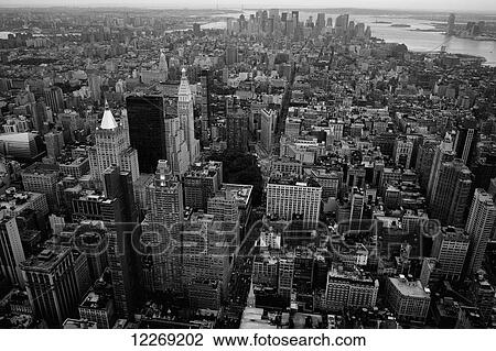 Cityscape of New York City in black and white; New York City, New York, United States of America View Large Photo Image Stock Image - Cityscape of New York City in black and white; New York City, New York, United States of America. Fotosearch
