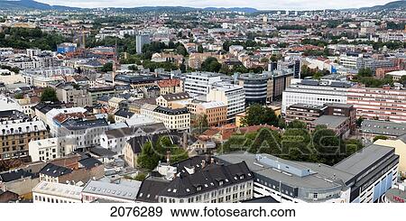 Cityscape; Oslo Norway View Large Photo Image Stock Photo - Cityscape; Oslo Norway. Fotosearch