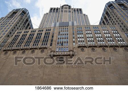 Civic Opera Building, Chicago, Illinois, Usa View Large Photo Image Stock Photograph - Civic Opera Building, Chicago, Illinois, Usa. Fotosearch