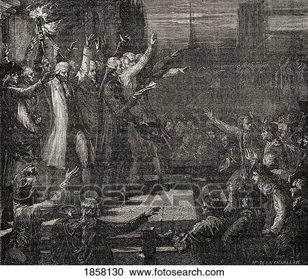 Civil Oath, 1789. Engraved By P. Blanpain After De La Charlerie. From Histoire De La Revolution Francaise By Louis Blanc. View Large Photo Image Stock Image - Civil Oath, 1789. Engraved By P. Blanpain After De La Charlerie. From Histoire De La Revolution Francaise By Louis Blanc.. Fotosearch