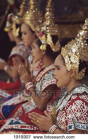 Classical Dancers At Saan Phra Phrom á View Large Photo Image Stock Photo - Classical Dancers At Saan Phra Phrom á. Fotosearch