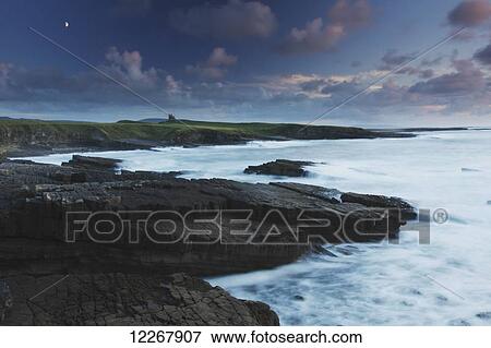 Stock Photo - Classiebawn castle in Mullaghmore, Wild Atlantic Way; County Sligo, Ireland. Fotosearch