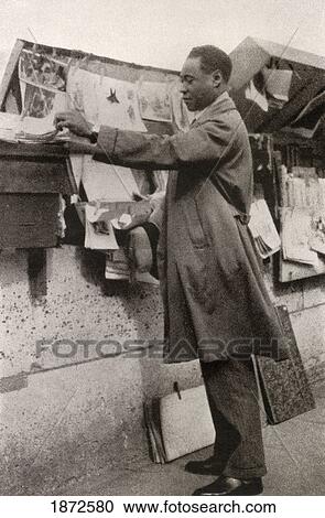 Stock Image - Claude Mckay, 1889 To 1948. Jamaican Writer And Poet. From The Book Back To Montparnasse By Sisley Huddleston, Published 1931. Fotosearch