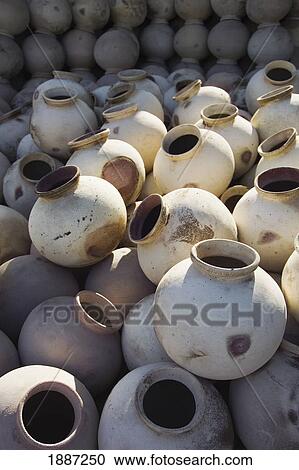 Clay Pots, Close Up View Large Photo Image Stock Image - Clay Pots, Close Up. Fotosearch