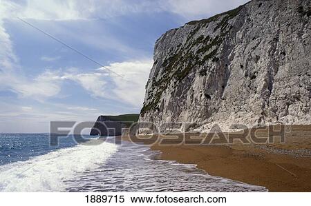Stock Photography - Cliff On Beach Near Durdle Door. Fotosearch