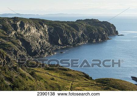 Cliffs along the atlantic coastline; Twillingate, Newfoundland and Labrador, Canada View Large Photo Image Stock Photo - Cliffs along the atlantic coastline; Twillingate, Newfoundland and Labrador, Canada. Fotosearch