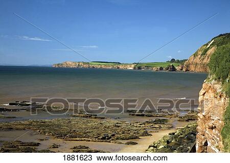 Cliffs Along The Coast; Sidmouth, Devon, England View Large Photo Image Stock Image - Cliffs Along The Coast; Sidmouth, Devon, England. Fotosearch