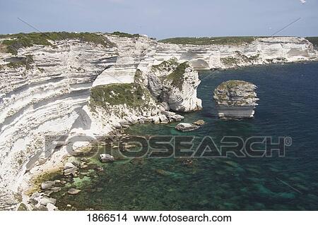Cliffs At Bonifacio, Corsica, France View Large Photo Image Picture - Cliffs At Bonifacio, Corsica, France. Fotosearch