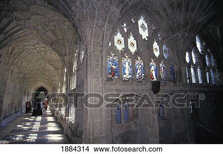 Picture - Cloisters At Gloucester Cathedral. Fotosearch