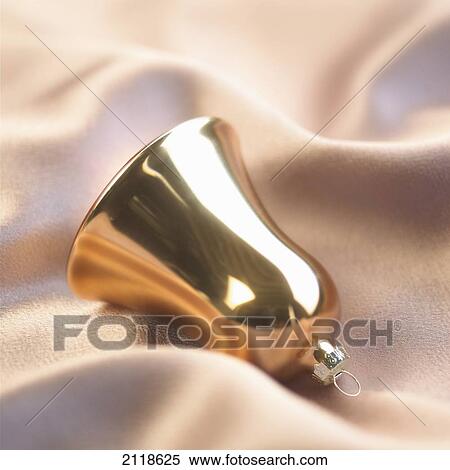 Stock Photography - Close-Up Detail Of A Bell-Shaped Christmas Ornament. Fotosearch