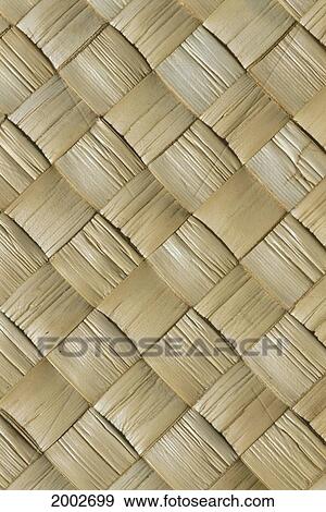 Close-Up Detail Of Lauhala Mat, Background View Large Photo Image Stock Photo - Close-Up Detail Of Lauhala Mat, Background. Fotosearch