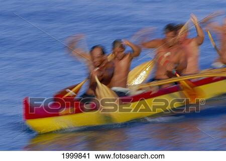 Close-Up Front Angle Men Paddling Outrigger Canoe Blur Motion View Large Photo Image Stock Image - Close-Up Front Angle Men Paddling Outrigger Canoe Blur Motion. Fotosearch