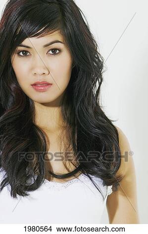 Close-Up Of A Beautiful Asian Woman. View Large Photo Image Picture - Close-Up Of A Beautiful Asian Woman.. Fotosearch