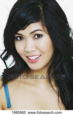 Stock Image - Close-Up Of A Beautiful Asian Woman.. Fotosearch