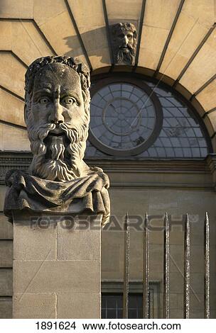 Close-Up Of Bust Outside Sheldonian Theatre View Large Photo Image Picture - Close-Up Of Bust Outside Sheldonian Theatre. Fotosearch