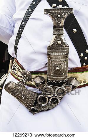 Close up of ceremonial dagger; Taif, Saudi Arabia View Large Photo Image Stock Image - Close up of ceremonial dagger; Taif, Saudi Arabia. Fotosearch