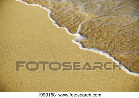 Close-Up Of Gentle Waves Washing Onto Sandy Tropical Beach View Large Photo Image Stock Photo - Close-Up Of Gentle Waves Washing Onto Sandy Tropical Beach. Fotosearch