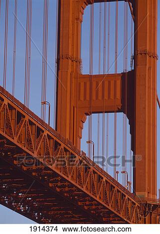 Close-Up Of Golden Gate Bridge View Large Photo Image Picture - Close-Up Of Golden Gate Bridge. Fotosearch