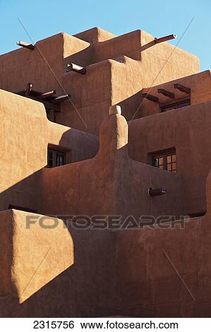 Stock Photograph - Close-up of Inn and Spa at Loretto in downtown; Santa Fe, New Mexico, USA. Fotosearch
