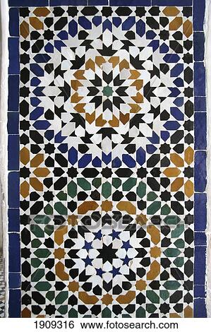 Close-Up Of Mosaic Of Bahia Palace, Marrakech (Marrakesh), Morocco View Large Photo Image Stock Photograph - Close-Up Of Mosaic Of Bahia Palace, Marrakech (Marrakesh), Morocco. Fotosearch