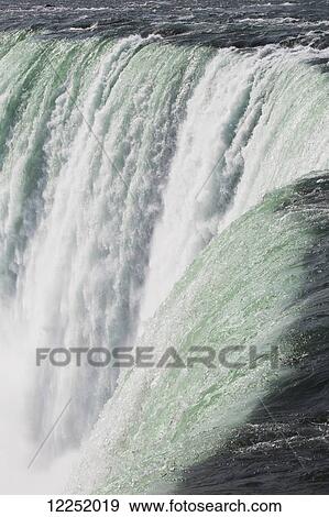 Stock Photo - Close up of Niagara Falls, Horseshoe Falls; Niagara Falls, Ontario, Canada. Fotosearch