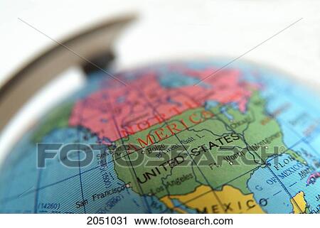 Close-Up Of North America On Globe View Large Photo Image Stock Image - Close-Up Of North America On Globe. Fotosearch