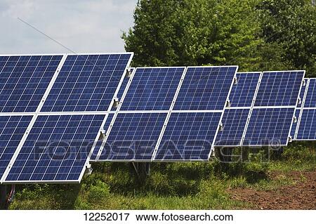 Close up of rows of solar panels in a solar farm; Port Colborne, Ontario, Canada View Large Photo Image Stock Photo - Close up of rows of solar panels in a solar farm; Port Colborne, Ontario, Canada. Fotosearch