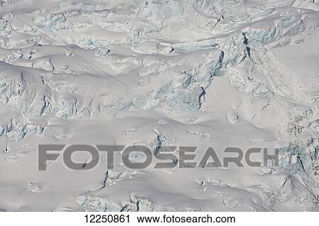 Stock Image - Close up of the surface of a glacier; Haines, Alaska, United States of America. Fotosearch