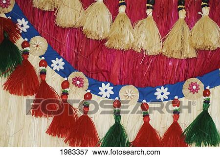 Close-Up Of Traditional Tahitian Hula Skirts And Belts. View Large Photo Image Stock Photo - Close-Up Of Traditional Tahitian Hula Skirts And Belts.. Fotosearch