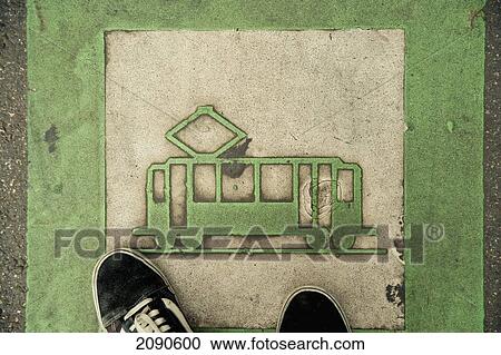 Close-Up Of Tram Sign In Bilbao At Basque Country, Spain View Large Photo Image Stock Image - Close-Up Of Tram Sign In Bilbao At Basque Country, Spain. Fotosearch