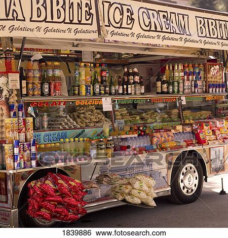 Close-Up View Of Truck With Take-Out Food; Rome, Italy View Large Photo Image Stock Photograph - Close-Up View Of Truck With Take-Out Food; Rome, Italy. Fotosearch