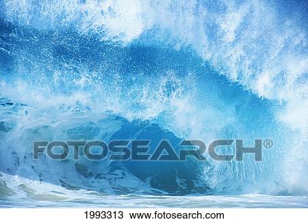 Closeup Of Crashing, Blue Wave View Large Photo Image Stock Image - Closeup Of Crashing, Blue Wave. Fotosearch