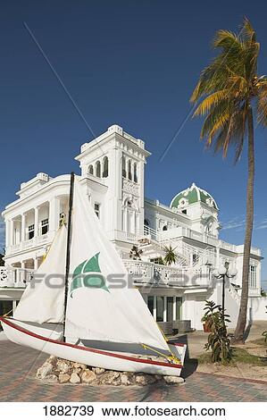 Stock Photo - Club Cienfuegos On Paseo Del Prado; Cienfuegos, Cuba. Fotosearch