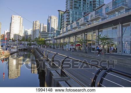 Stock Photo - Coal Harbor Quay, Vancouver, British Columbia, Canada. Fotosearch
