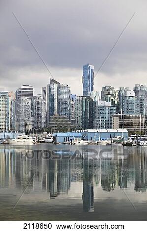 Coal Harbour Skyline; Vancouver British Columbia Canada View Large Photo Image Stock Image - Coal Harbour Skyline; Vancouver British Columbia Canada. Fotosearch