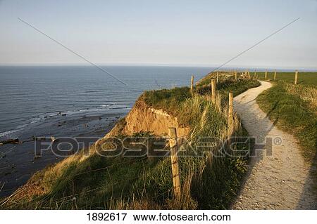 Stock Photo - Coastal Path Near Whitby. Fotosearch