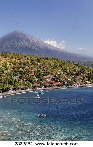 Coastline Landscape; Amed, Bali, Indonesia View Large Photo Image Picture - Coastline Landscape; Amed, Bali, Indonesia. Fotosearch