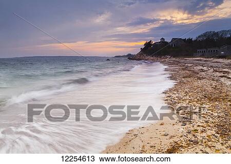 Coastline of Cape Cod at dusk; Falmouth, Massachusetts, United States of America View Large Photo Image Stock Image - Coastline of Cape Cod at dusk; Falmouth, Massachusetts, United States of America. Fotosearch