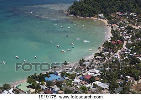 Coastline Of Tropical Island; El Nido, Palawan, Philippines View Large Photo Image Stock Photography - Coastline Of Tropical Island; El Nido, Palawan, Philippines. Fotosearch