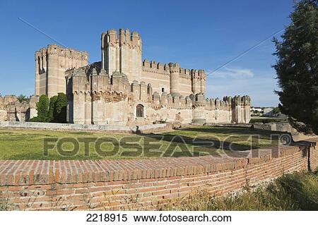 Stock Photography - Coca Castle; Coca Segovia Province Spain. Fotosearch