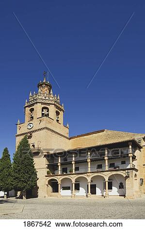 Colegiata De Santa Maria De La Encarnacion La Mayor Church, Ronda, Spain View Large Photo Image Stock Image - Colegiata De Santa Maria De La Encarnacion La Mayor Church, Ronda, Spain. Fotosearch